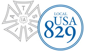 Logo of United Scenic Artists Local 829 IATSE